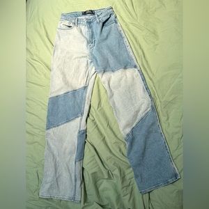 Hollister Ultra High-Rise Patchwork Dad Jeans